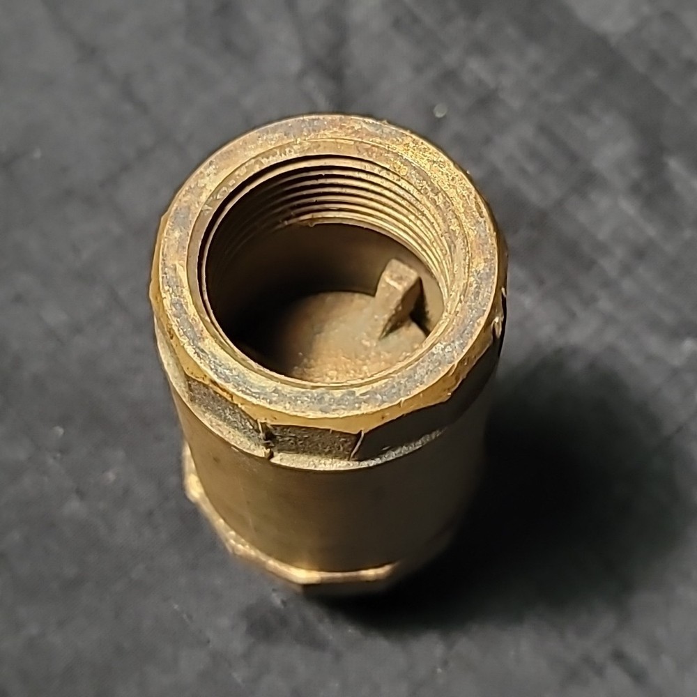 1" Cast Brass Foot Valve