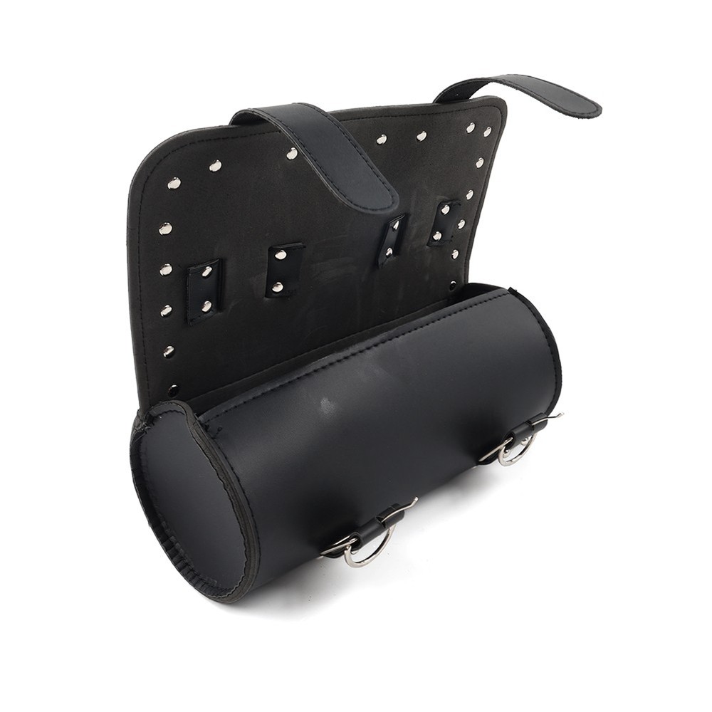Black Motorcycle Fork Tool Bag Handlebar Bag Storage Saddle Bags