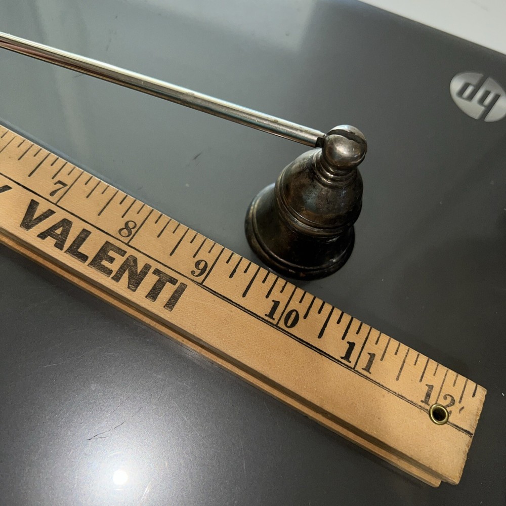 Vintage Silver Plated Bell Shaped Handle Candle Snuffer