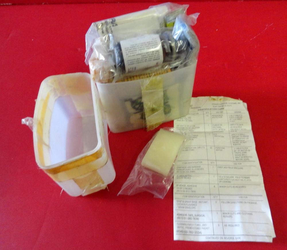 VINTAGE INDIVIDUAL SURVIVAL KIT- COMPLETE