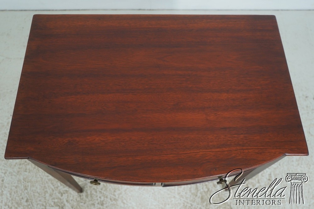 72604: WRIGHT TABLE CO. Mahogany Federal Style 2 Drawer End Table Server
