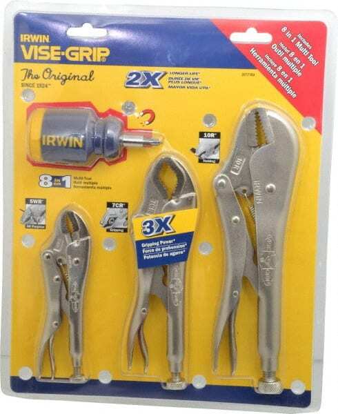 Irwin 4 Piece Locking Plier Set Comes in Display Card
