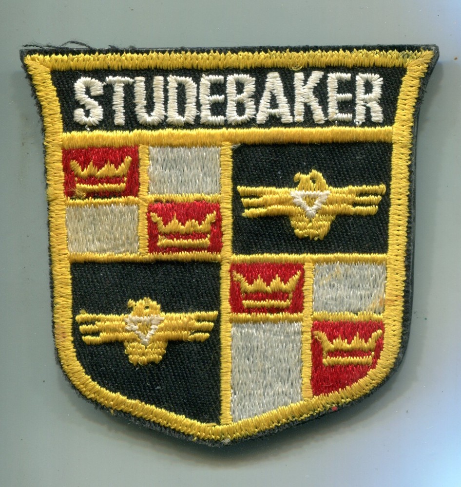 Studebaker Pin, Fabric on Metal