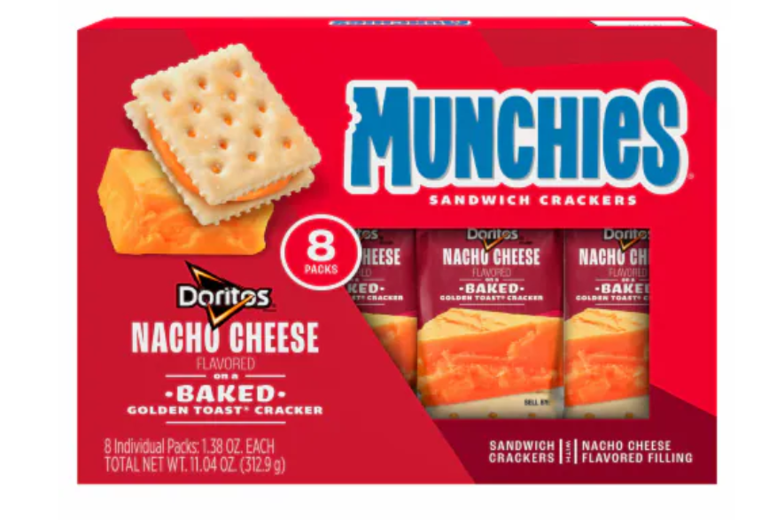 Munchies Doritos Nacho Cheese Crackers Sandwich Crackers