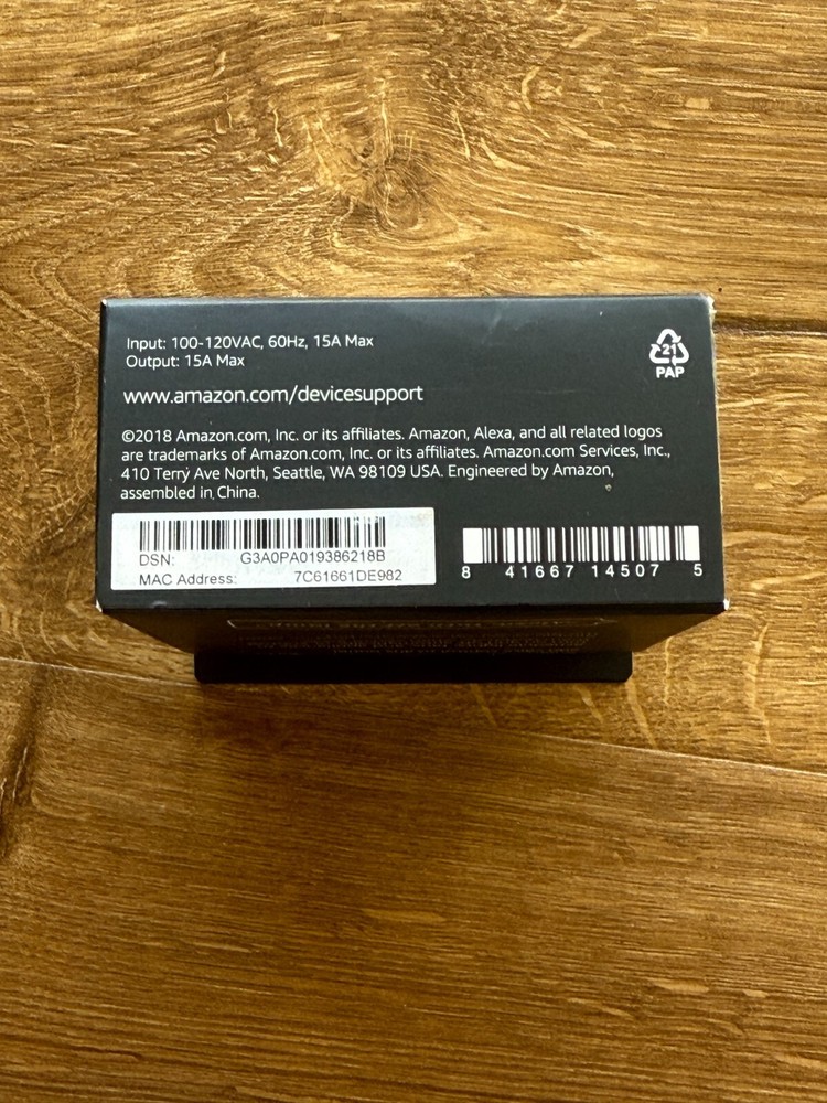 Amazon Smart Plug - White Barely Used Tested Works