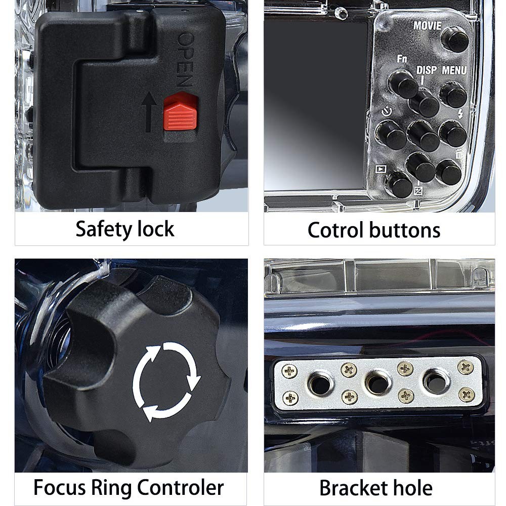 Underwater Camera Housing Compatible with Sony RX10
