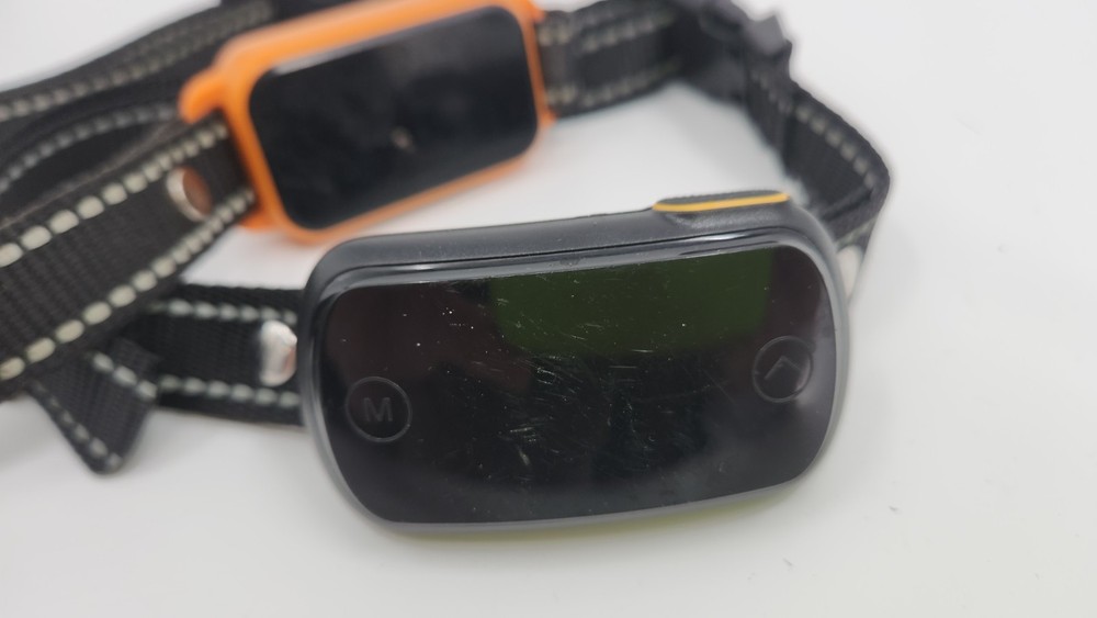 2 Electronic Dog Training Collars Black & Orange Adjustable Strap Remote Ready