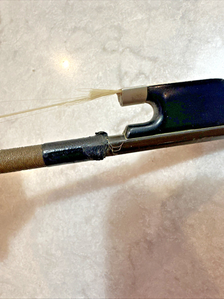 Vintage Heddon Steel Violin Bow Full Size