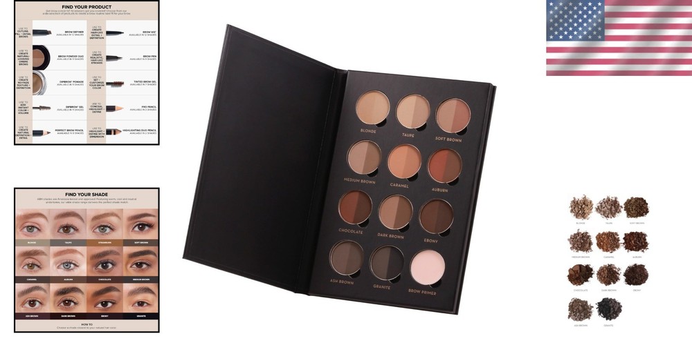 Universal Eyebrow Kit - Natural Tones, Easy Application
