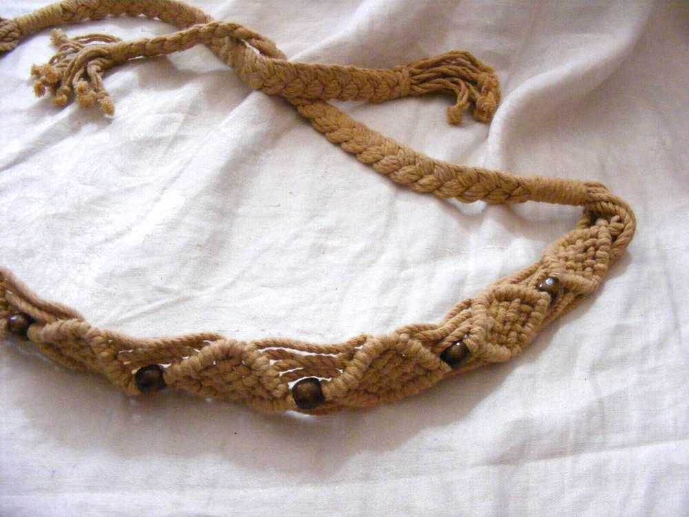 Vintage Braided Belt Bead Inlets