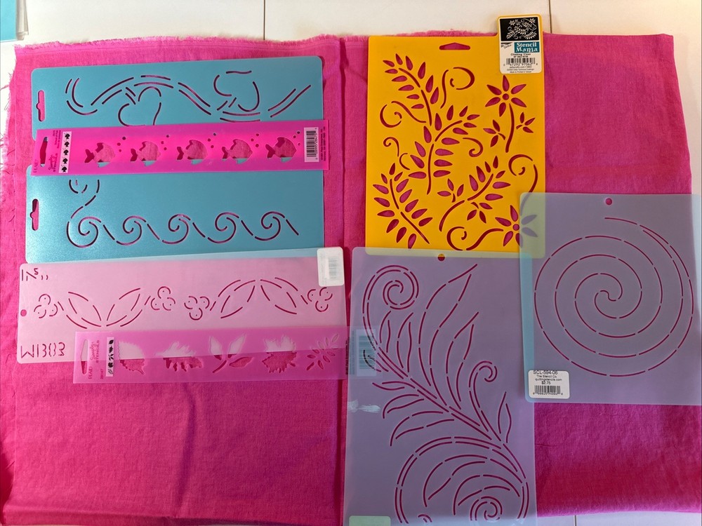 Lot - Quilting Stencils - 8  - Various Patterns, See Photos