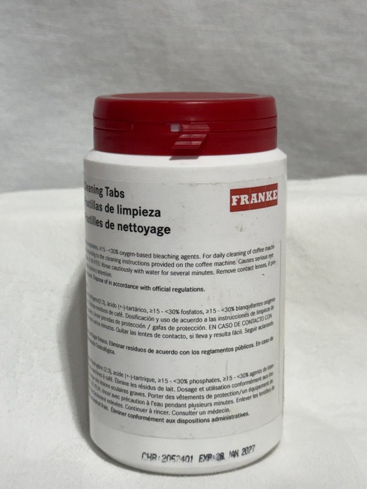 Franke Cleaning Tabs/Coffee System (100 Pieces) ~EXP: 1/27
