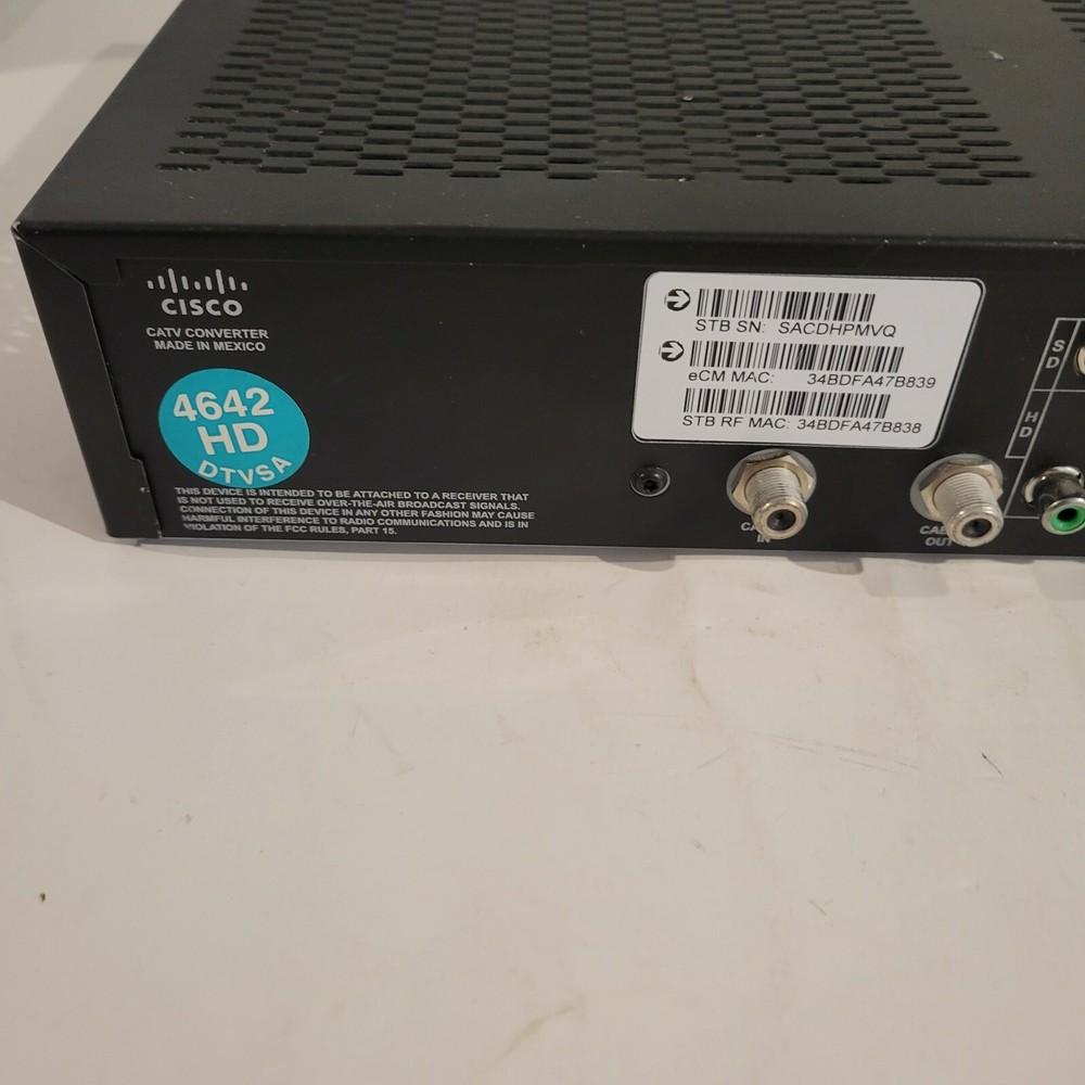 Cisco Nextbox Explorer 4642HD As Is