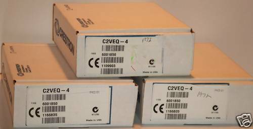 CRESTRON C2VEQ-4 4-CHANNEL VOLUME/EQ CONTROL EQUALIZER SIGNAL ROUTING