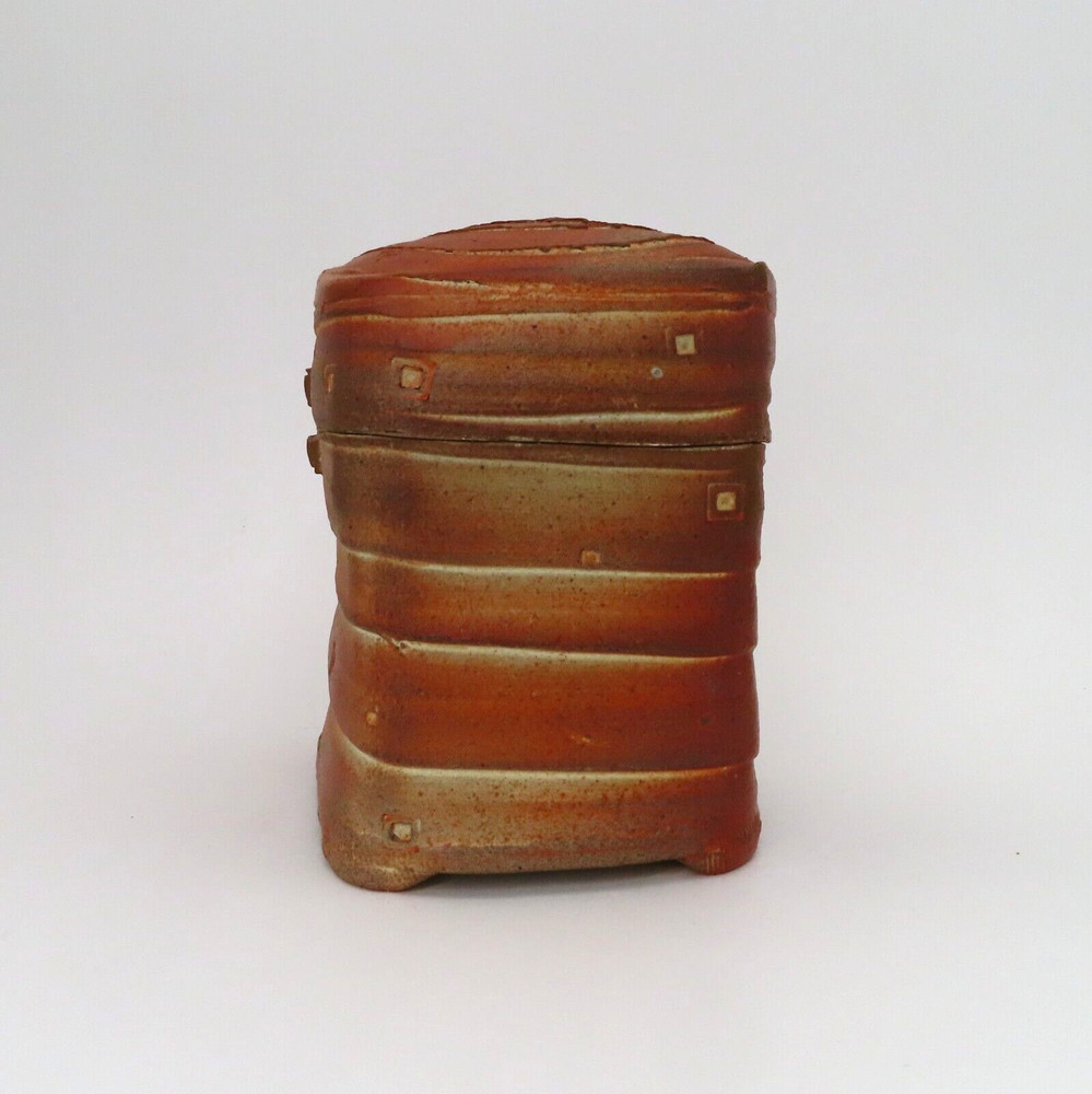 Tom White Studio Ceramic Handmade Thrown Stoneware Lidded Box Candy Spice Jar