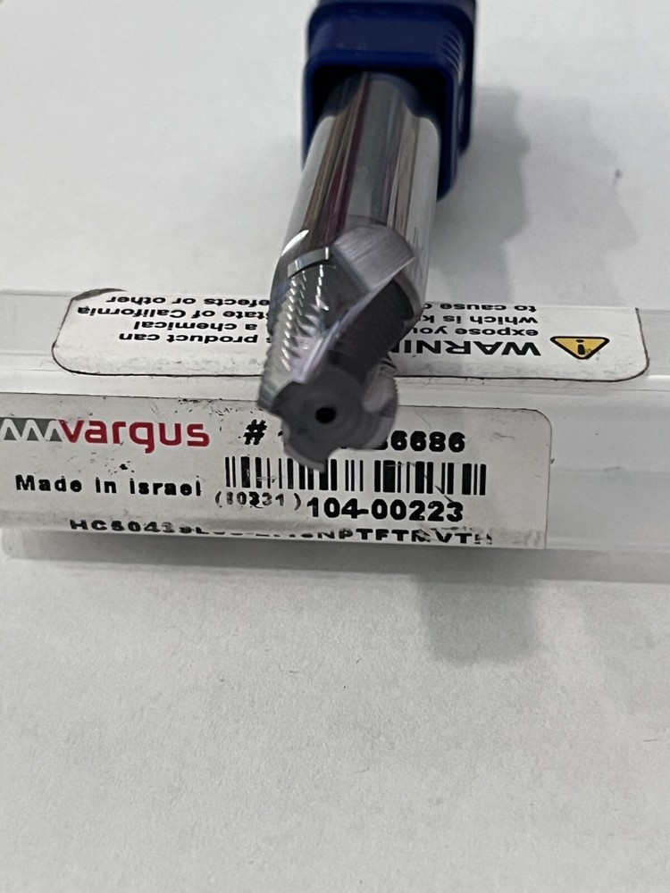 Vargus Helical Flute Thread Mill 3/8-18, Internal & External, 4 Fl Carbide 80331