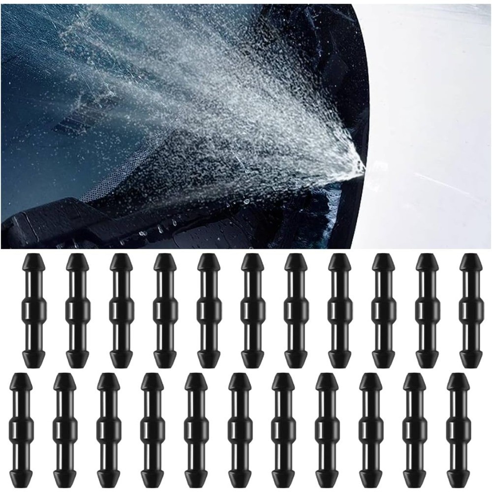 Universal Windshield Washer Hose Connector 2-Way I-Type Splitter Adapter