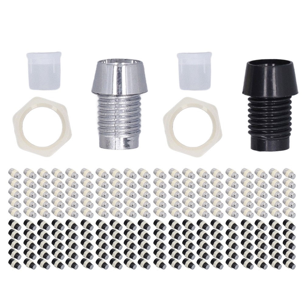 100 Sets LED Holder 5mm Plastic Light Emitting Diode Panel Mount Clip Set Kit
