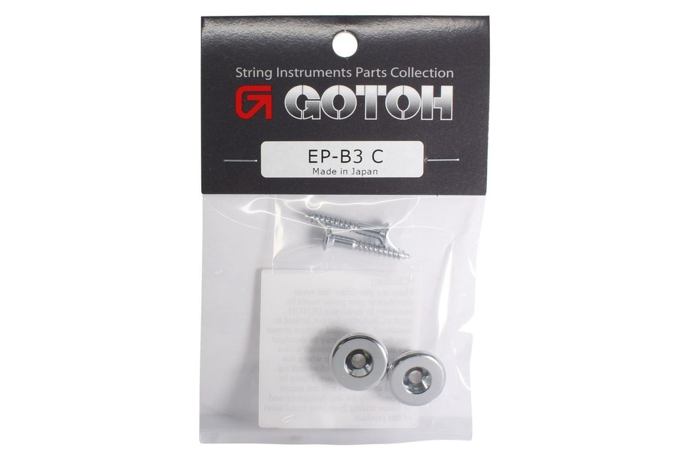 GOTOH EP-B3 Strap Button - Oversized - Set of 2 - Chrome