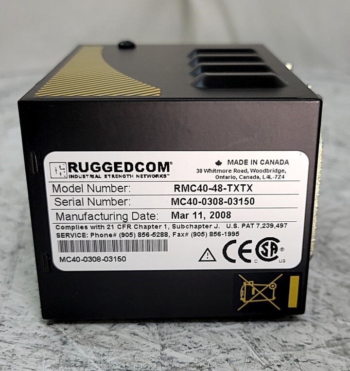 RUGGEDCOM RMC40 RMC40-48-TXTX Network Switch SEE NOTES