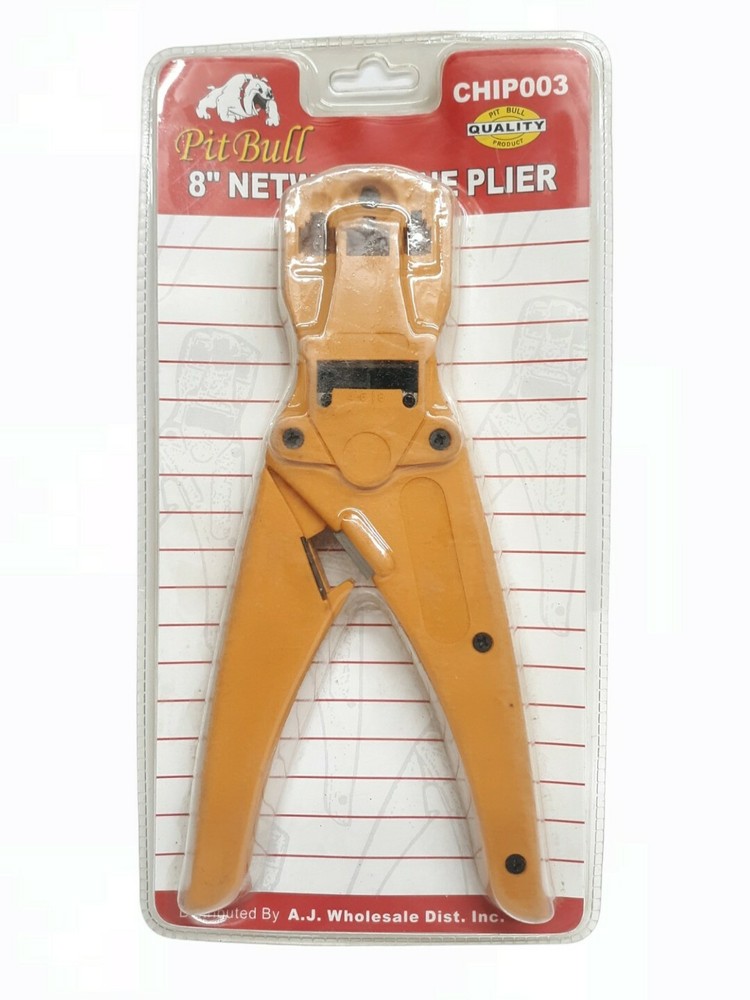 Pitbull 8" Network Line Crimping/ Cutting Pliers (3-2-3)
