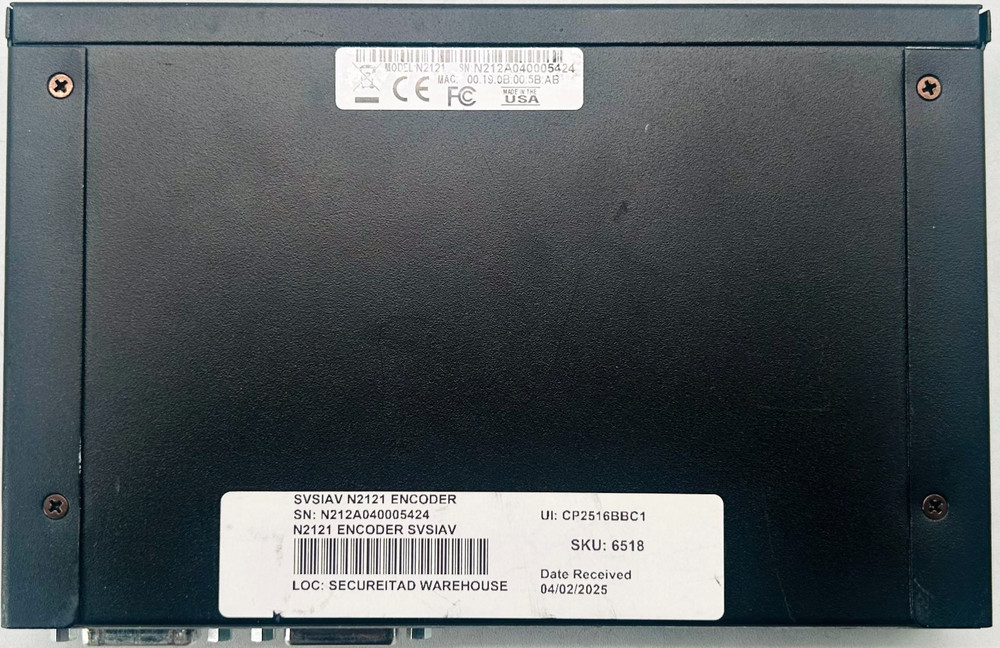 SVSI N2121 ENCODER AV OVER IP TRANSMITTER NETWORK