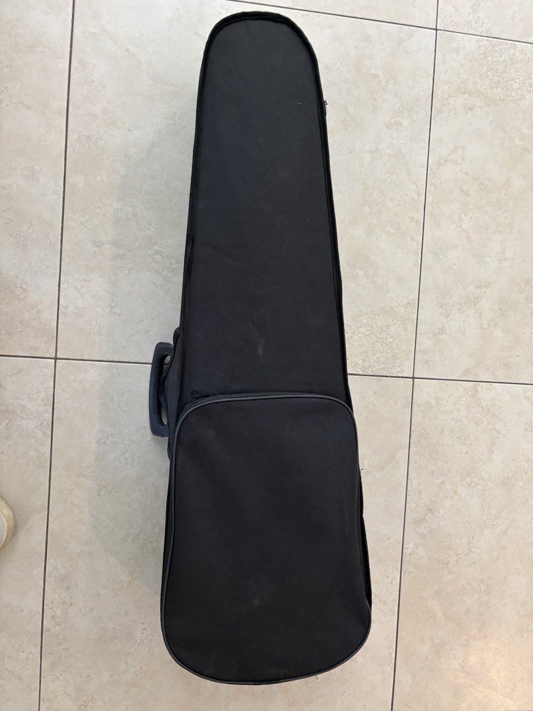 Durable Black Cloth Violin Case with Beige Lining Small