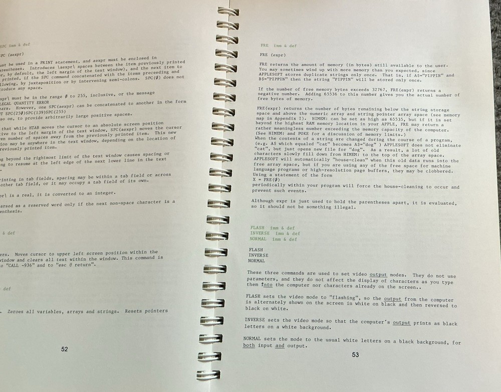 Applesoft II Basic Programming Reference Manual Apple 1981