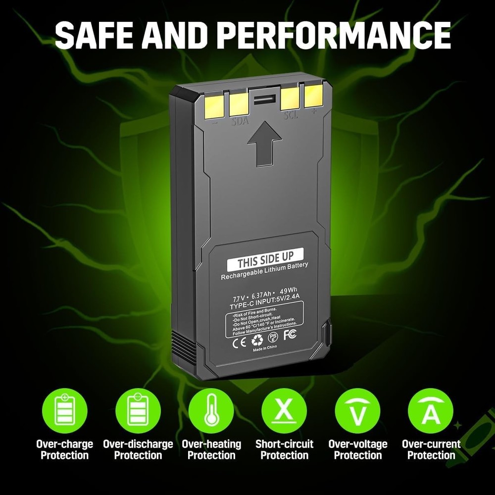 4-PACK New Rechargeable LIT-22 Battery For Trail Camera Flex-M Flex G-36 Replace