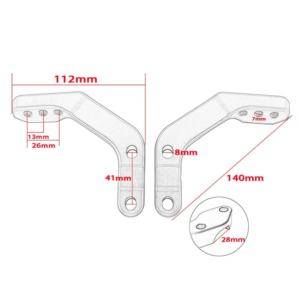 Handguard Support Bracket Mount 28mm Handlebar Guard Clamp Universal for 3892