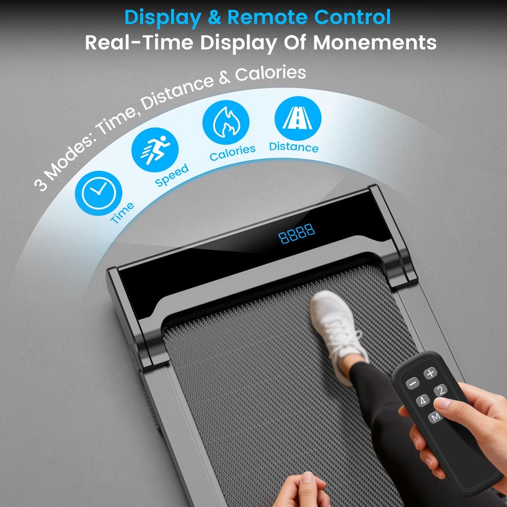 Walking Pad Treadmill for Home Under Desk Walk Pads with Remote Control Mini...