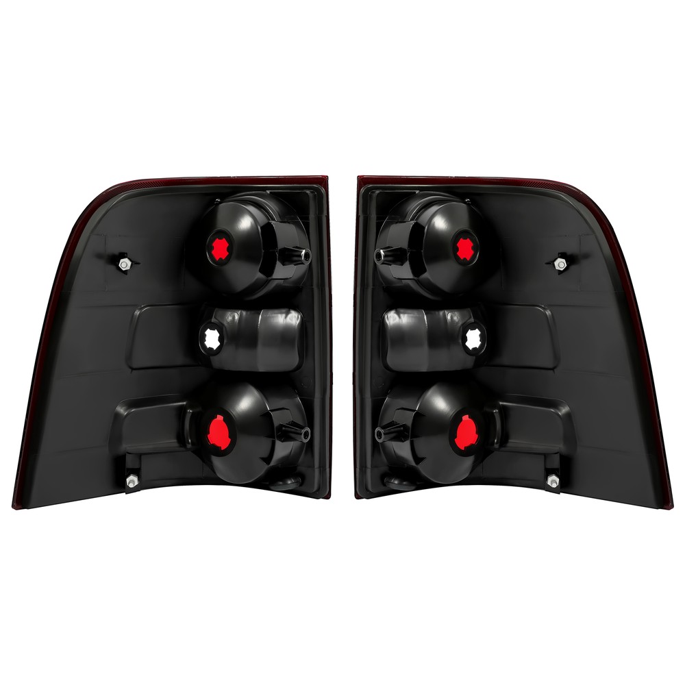 2Pcs New Halogen Tail Lights Lamps Fit 2006-2010 Ford Explorer Clear & Red Lens