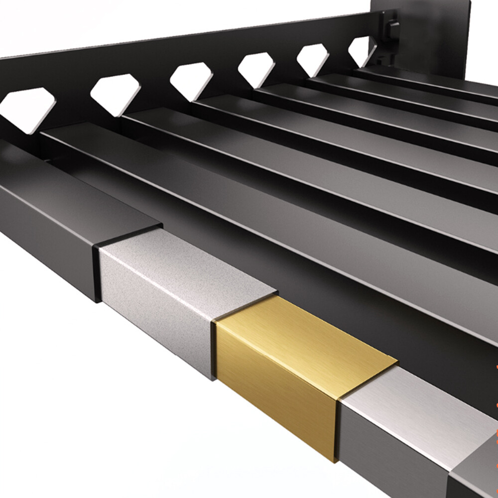 Microwave Oven Bracket Shelf Kitchen Holder Storage Rack Wall Mount with 4 Hooks