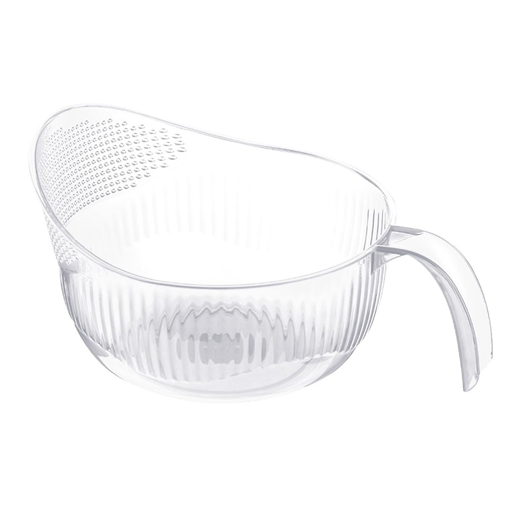 Functional Rice Washing Colander Efficient Draining Bowl Sink Basket PET Wash