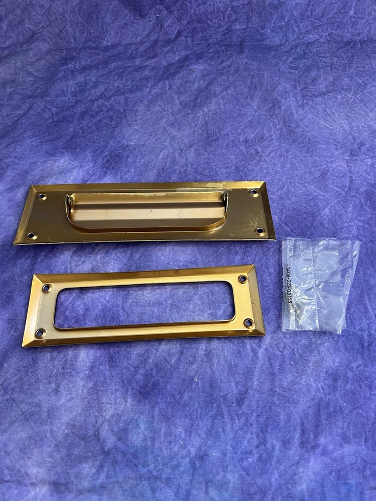 Baldwin Letter Box Plate Brass 0001-030