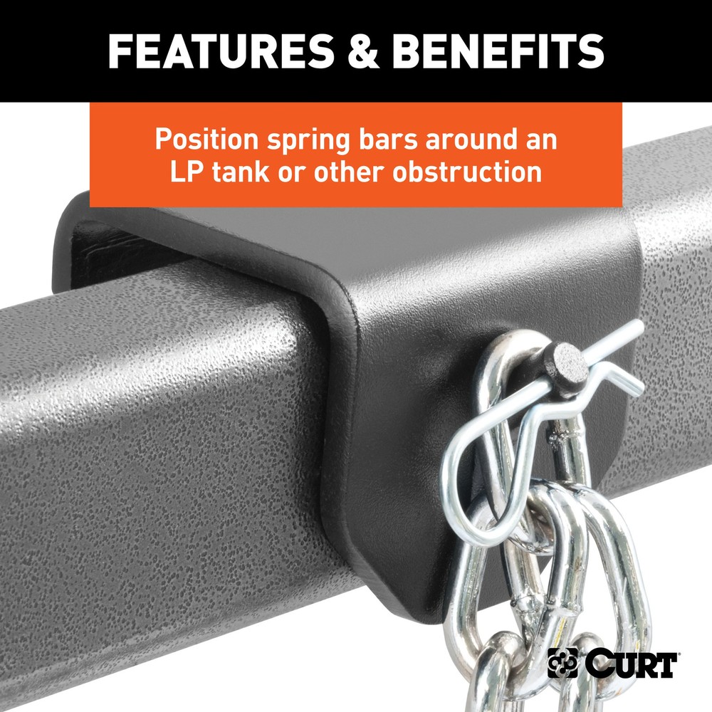 Curt Weight Distribution Hitch Clamp-On Hookup Brackets (2-Pack)
