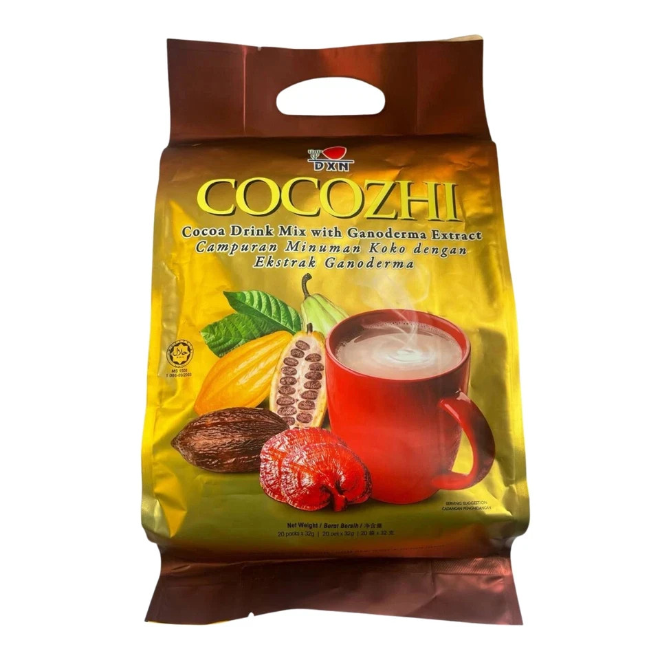 DXN Cocozhi Instant Cocoa Drink with Ganoderma Extract | 20 Sachets x 32g
