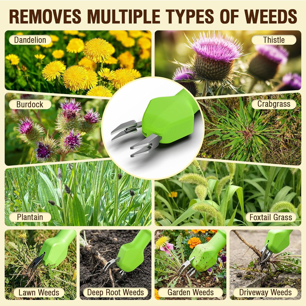 Electric Weed Puller with Long Handle - Efficient Garden Weed Removal Tool