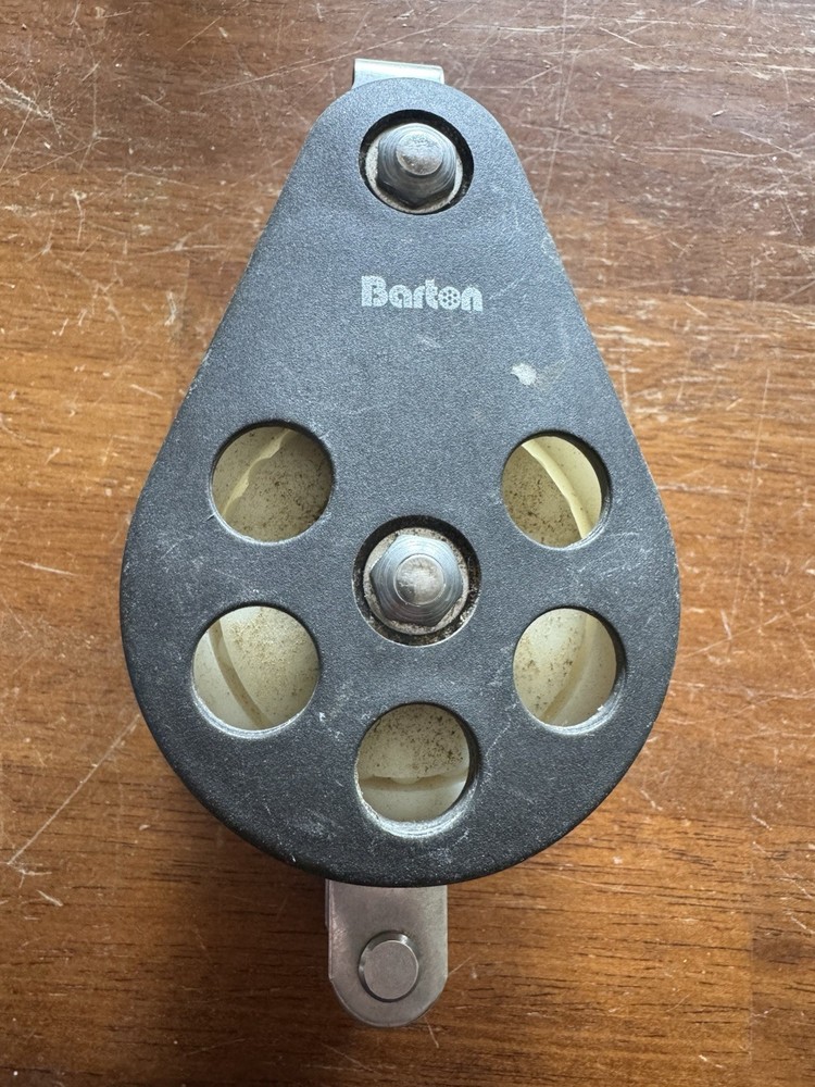 Barton 604130 Double Block Pulley Reverse Becket Sailing Marine Hardware