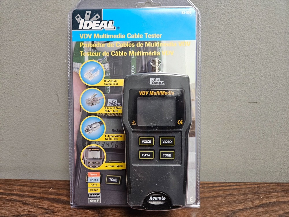 IDEAL 33-856 VDV Multimedia Cable Tester New