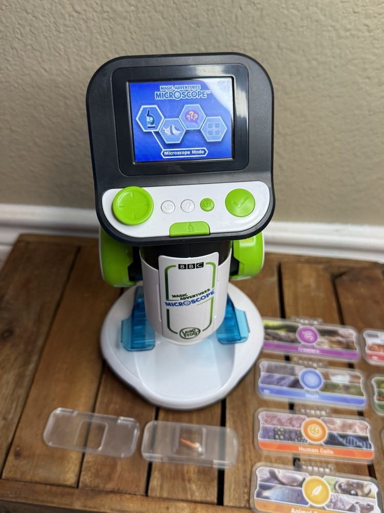 LeapFrog Magic Adventures Microscope with Bonus Slides & Blanks WORKING