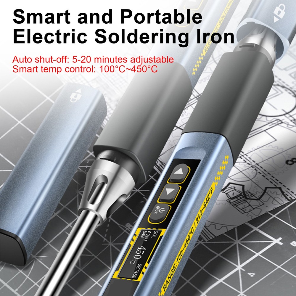 Adjustable Temp Soldering Iron Fast Heating For Repair Work UDFR