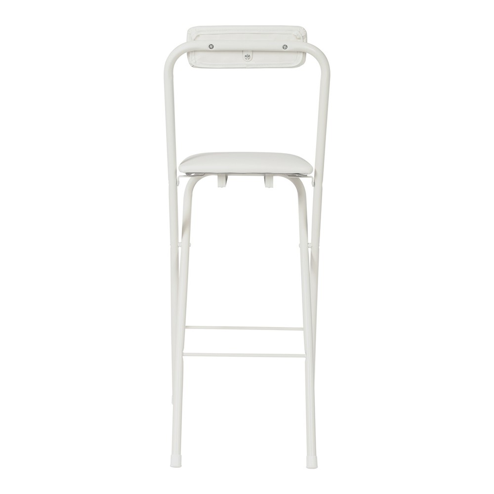 Foldable Bar Chair with Backrest, Portable Tall Folding Stool for Any Space