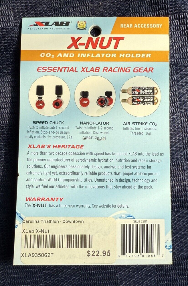 X-LAB X-NUT CO2 And Inflator Holder - NEW WITH TAGS