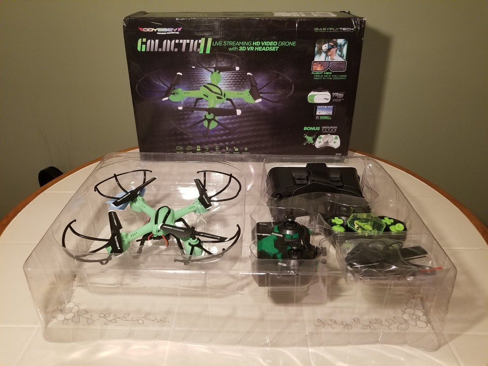 Galactic II Streaming HD Drone, VR Headset & Nano Drone Bundle