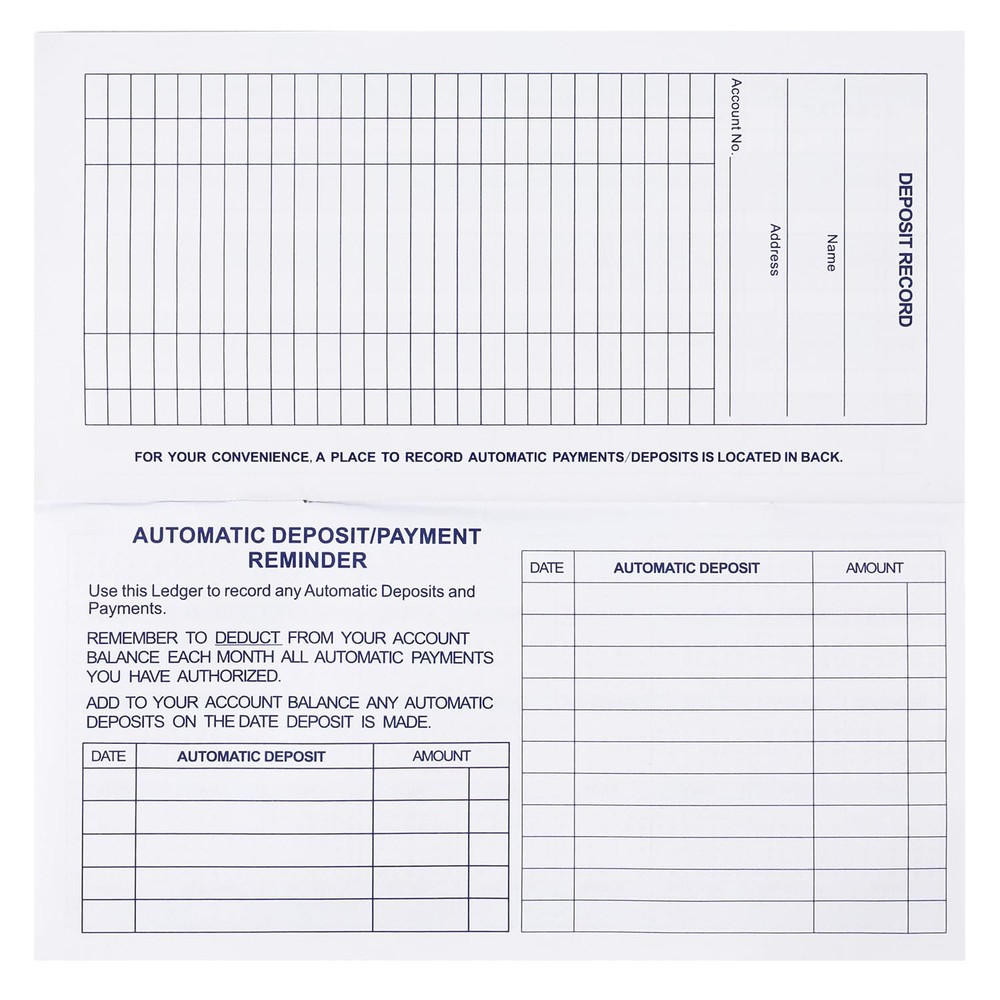 32 Pack Check Registers for Personal Checkbooks, Checkbook Register, 32PCS