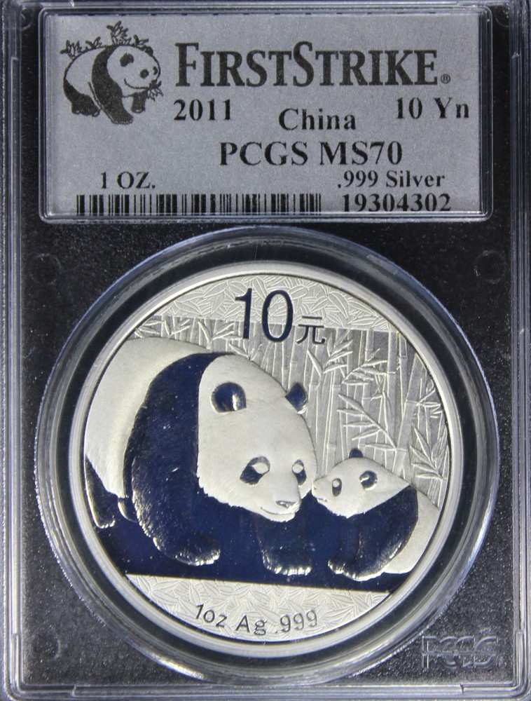 2011 MS70 Silver Panda, First Strike PCGS 19304302
