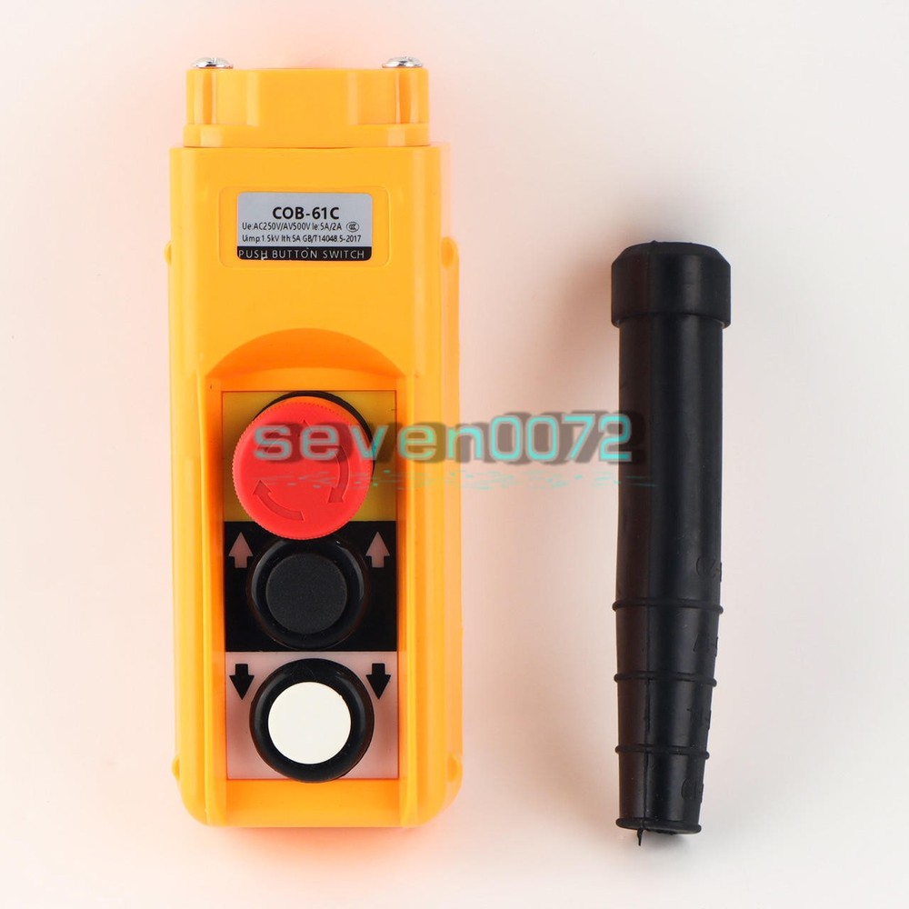 ONE COB-61C COB Crane Hoist Control Button switch Single speed NEW