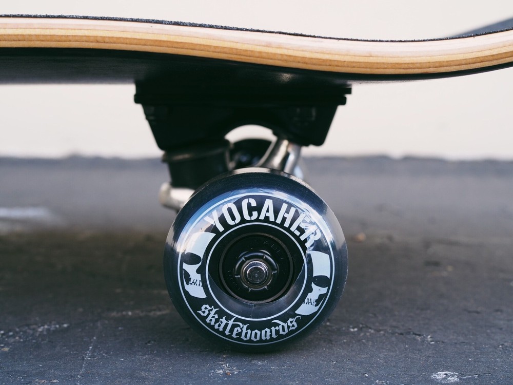 Yocaher Blank 7.75" Complete Skateboard - Stained Red