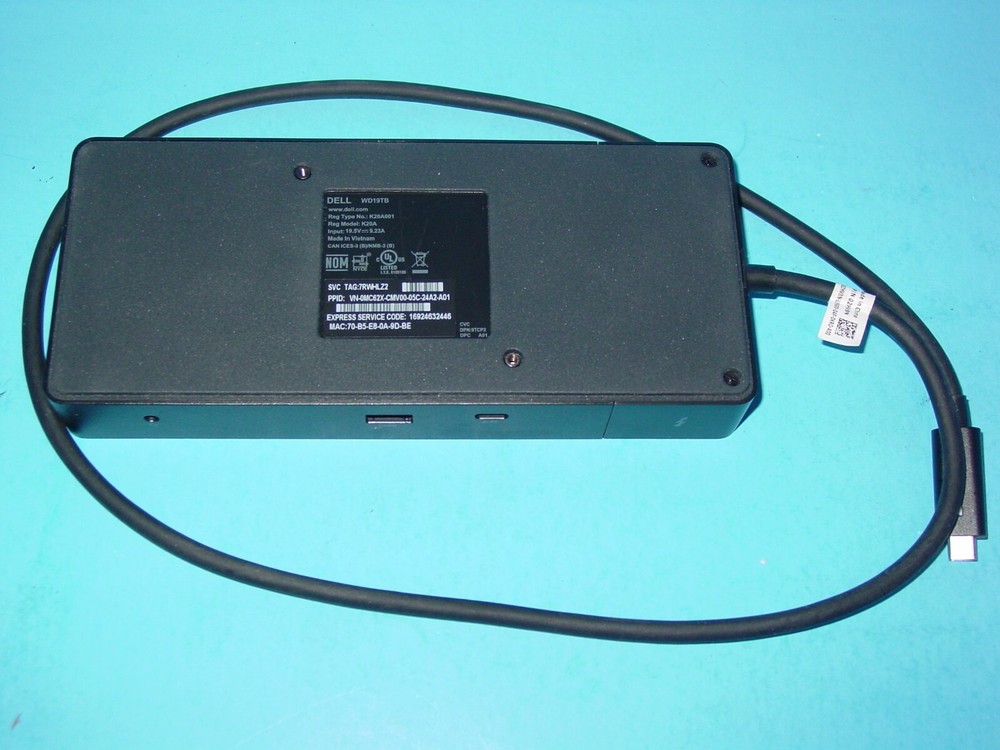 Dell Thunderbolt Dock - WD19TB without AC Adapter